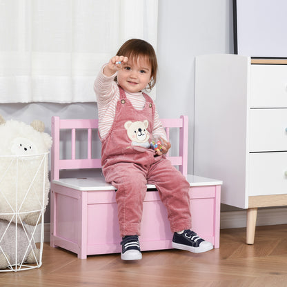 Coffre à jouets avec banc de rangement