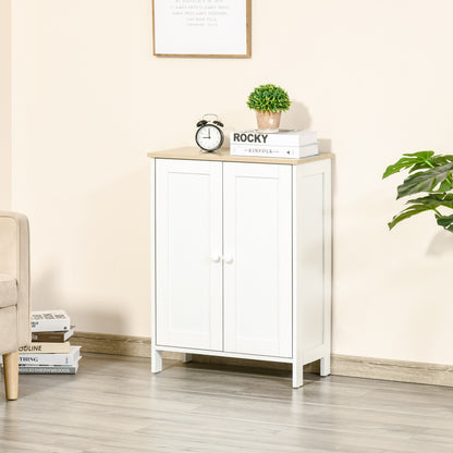 Armoire de rangement avec portes et tablettes réglables