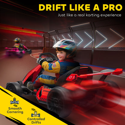 Kart électrique enfant 24V avec siège ajustable