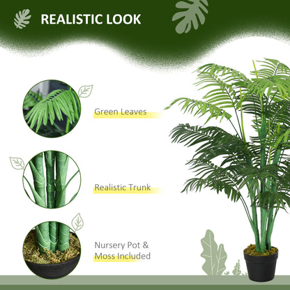 Palmier artificiel réaliste en pot — Vert