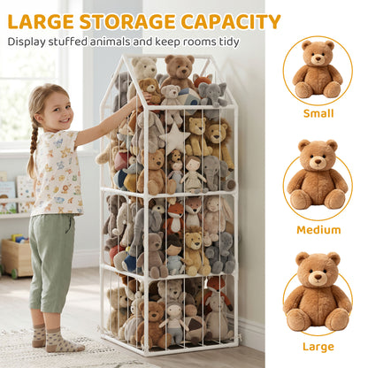 Rangement à jouets style zoo cage 47x47x132 cm