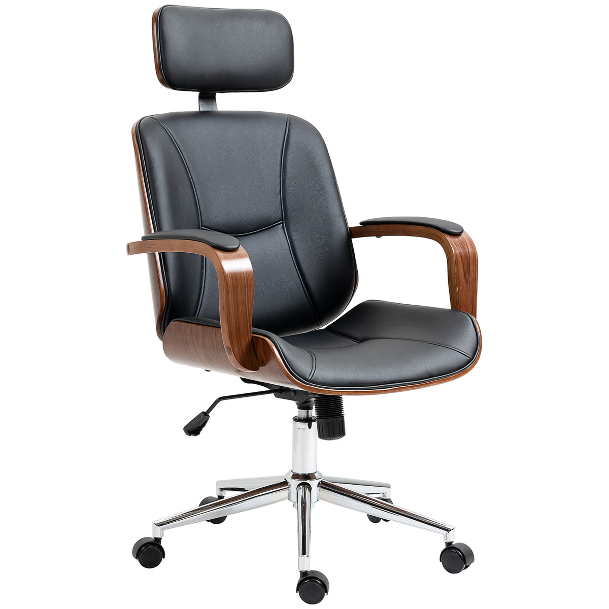 Chaise de bureau ergonomique en similicuir