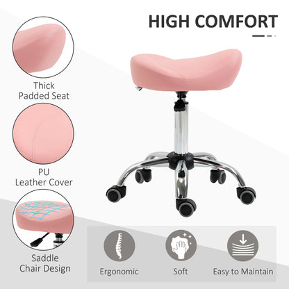 Tabouret selle ergonomique ajustable à roulettes