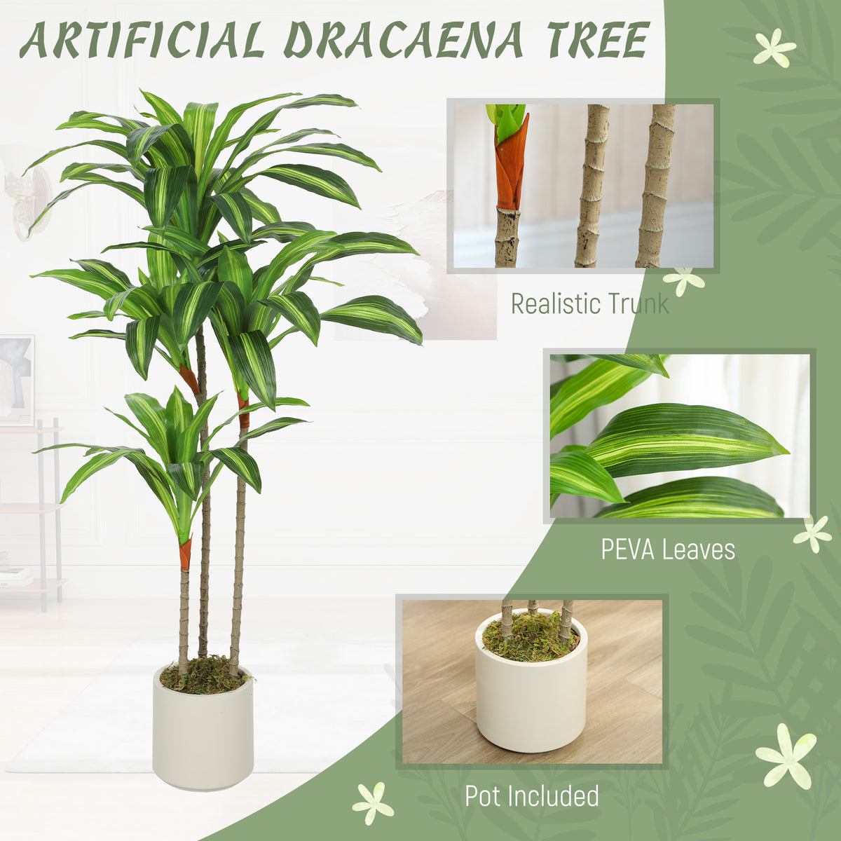 Plante artificielle dracaena 150 cm