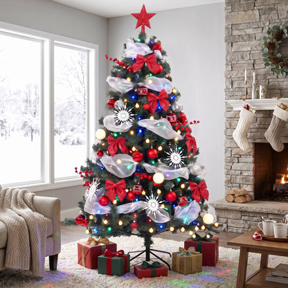 Arbre de Noël artificiel prééclairé de 152 cm