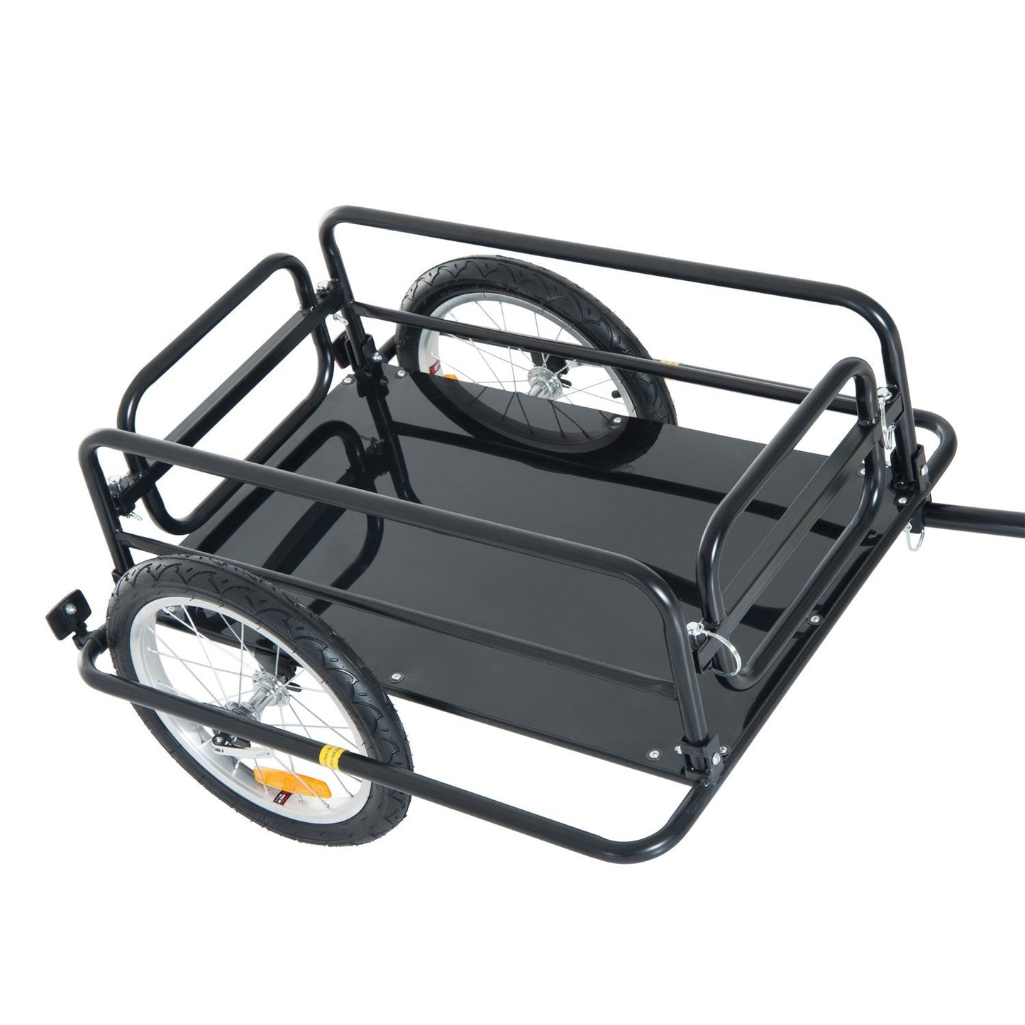 Remorque vélo cargo pliable acier robuste