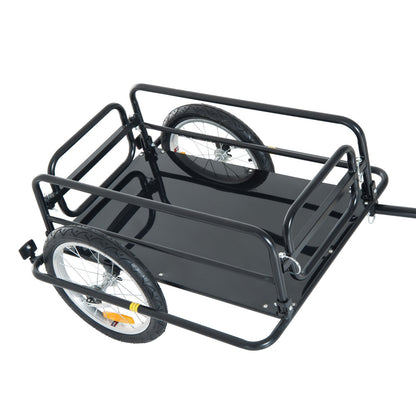 Remorque vélo cargo pliable acier robuste