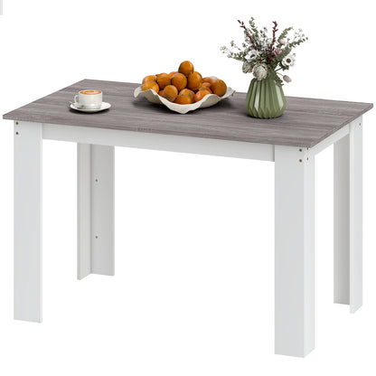 Table à manger 119 cm bois ingénierie 4-6 personnes