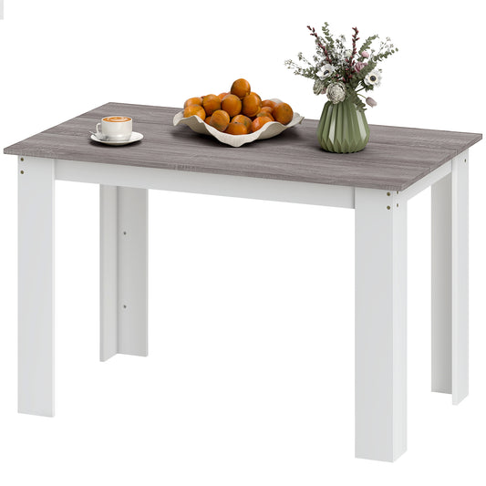 Table à manger 119 cm bois ingénierie 4-6 personnes