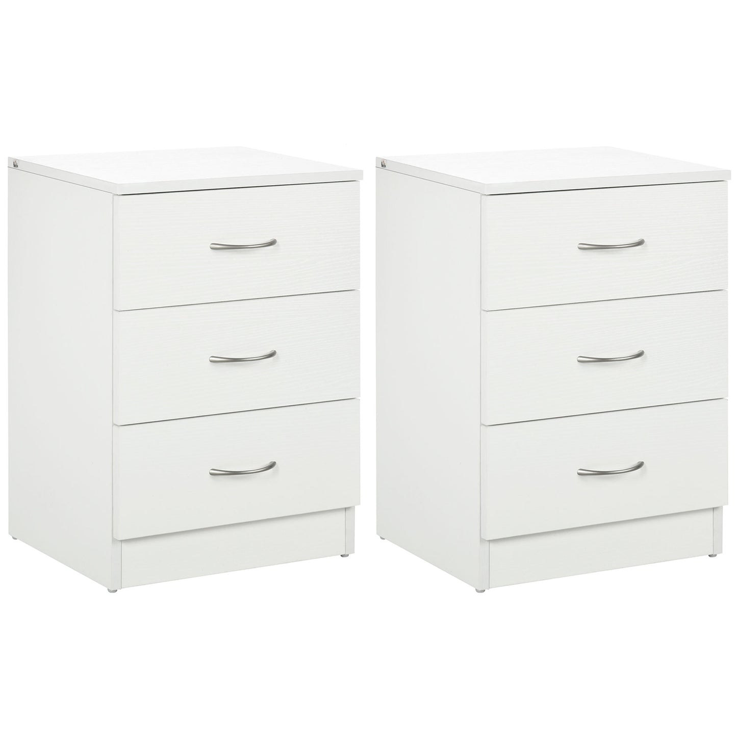 Table de chevet 3 tiroirs design moderne anti-basculement