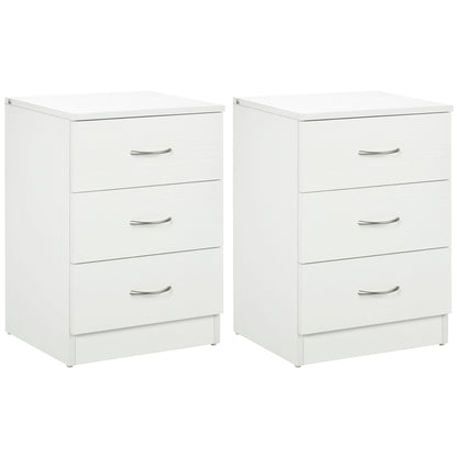 Table de chevet 3 tiroirs design moderne anti-basculement
