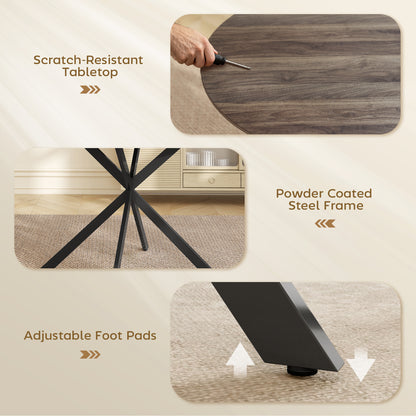 Table de cuisine ronde 40 po — noir