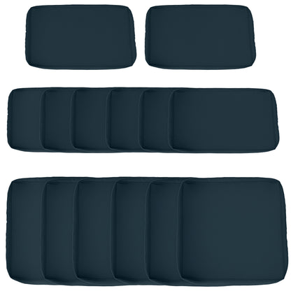 Housses de coussins patio ensemble 14 pièces polyester