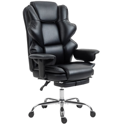 Chaise de bureau ergonomique grand format en cuir PU