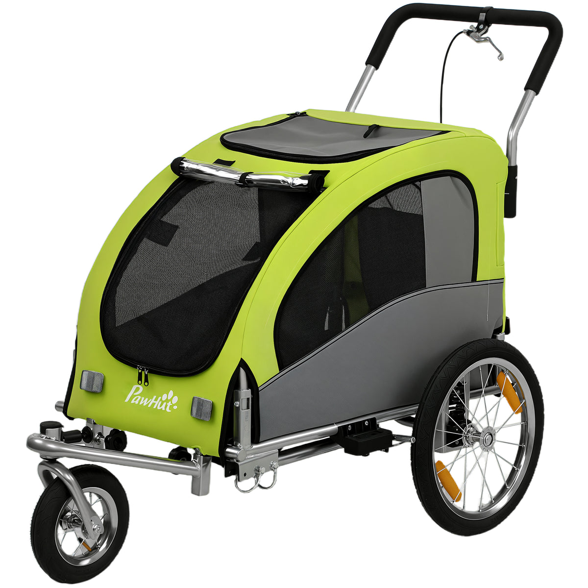 Remorque de vélo pour chien et poussette 2-en-1
