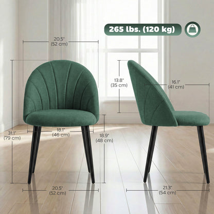 Chaises de salle à manger rembourrées ensemble de 4