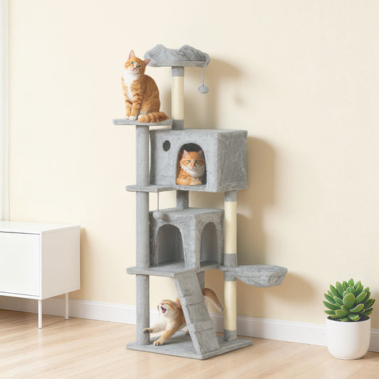 Tour à chat 160 cm avec griffoirs sisal et hamac