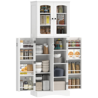 Armoire de cuisine garde-manger avec portes en acrylique