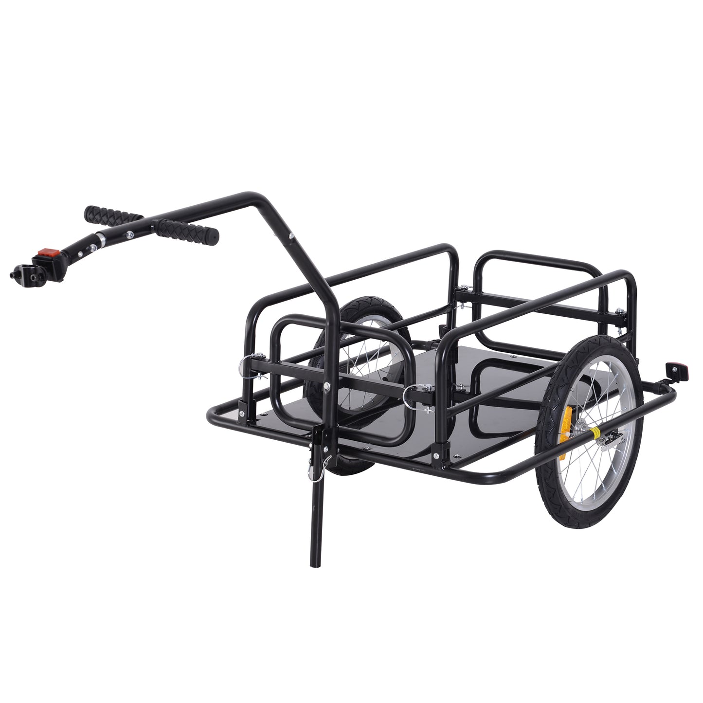 Remorque vélo cargo pliante avec attelage universel