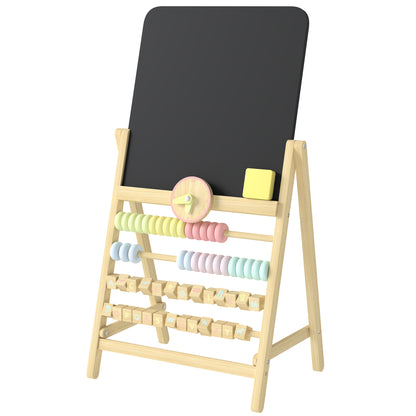 Chevalet d art pour enfants en bois double face