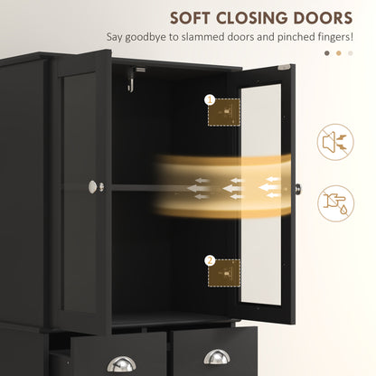 Armoire de cuisine garde-manger autoportante style fermette