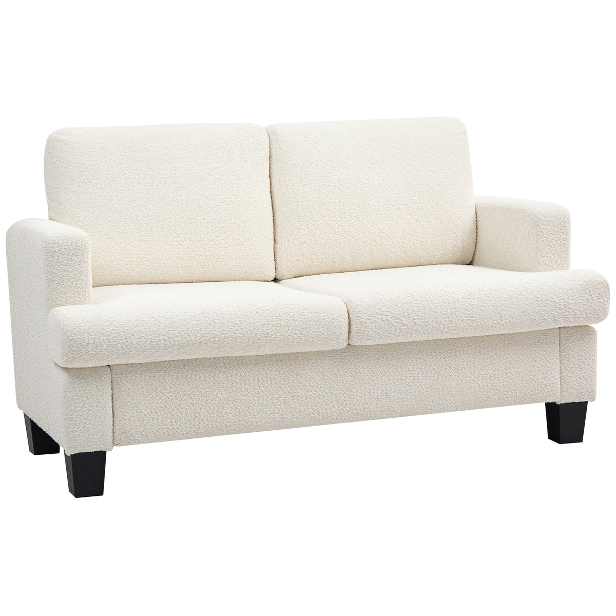 Sofa 2 places en chenille avec coussins lavables