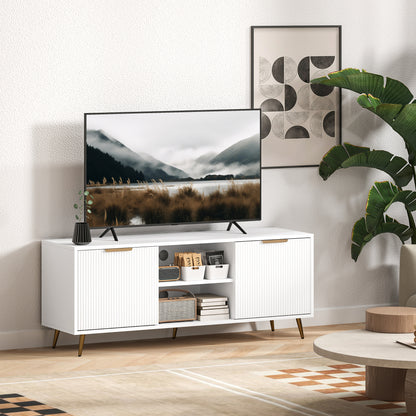 Meuble télé moderne avec rangement 55 pouces
