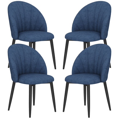 Chaises de salle à manger rembourrées ensemble de 4