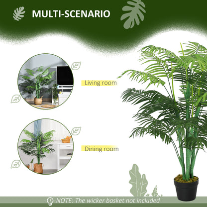 Palmier artificiel réaliste en pot — Vert