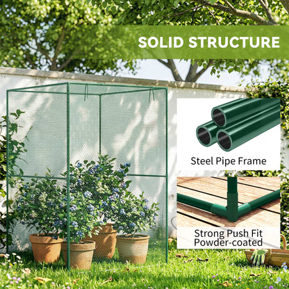 Outsunny 240x120cm Grow Cage - Zipped Garden Protection Tent