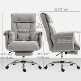 Chaise de bureau inclinable ergonomique avec repose-pieds