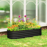 Jardinière surélevée galvanisée 150 x 60 x 30 cm