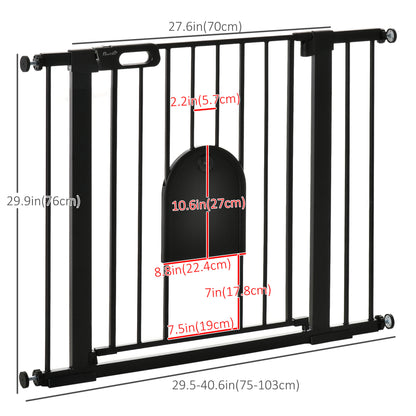 Barrière pour chien extra-large avec petite porte