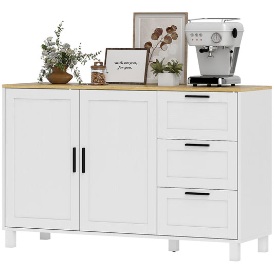 Buffet bahut portes à fermeture douce 3 tiroirs