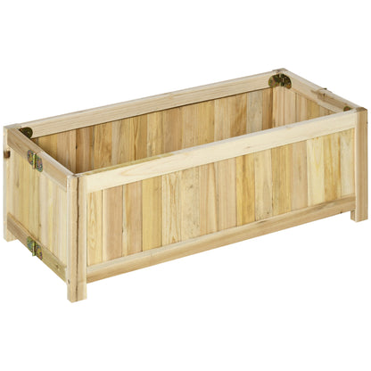 Bac de jardinage surélevé pliable en bois