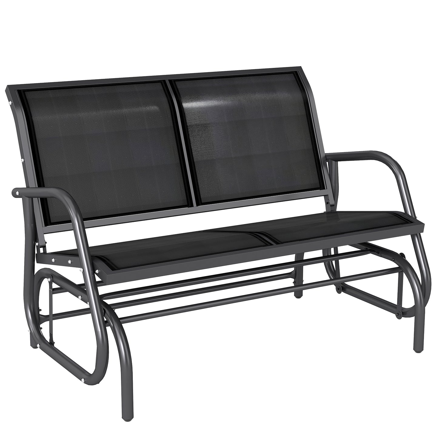 Balançoire de jardin double à bascule pour patio