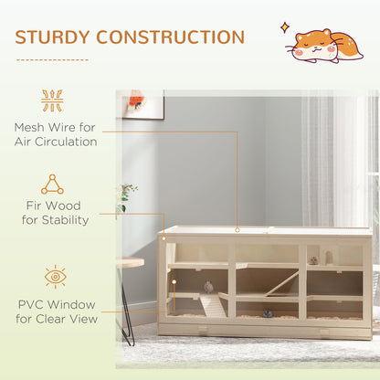 Cage pour hamster en bois