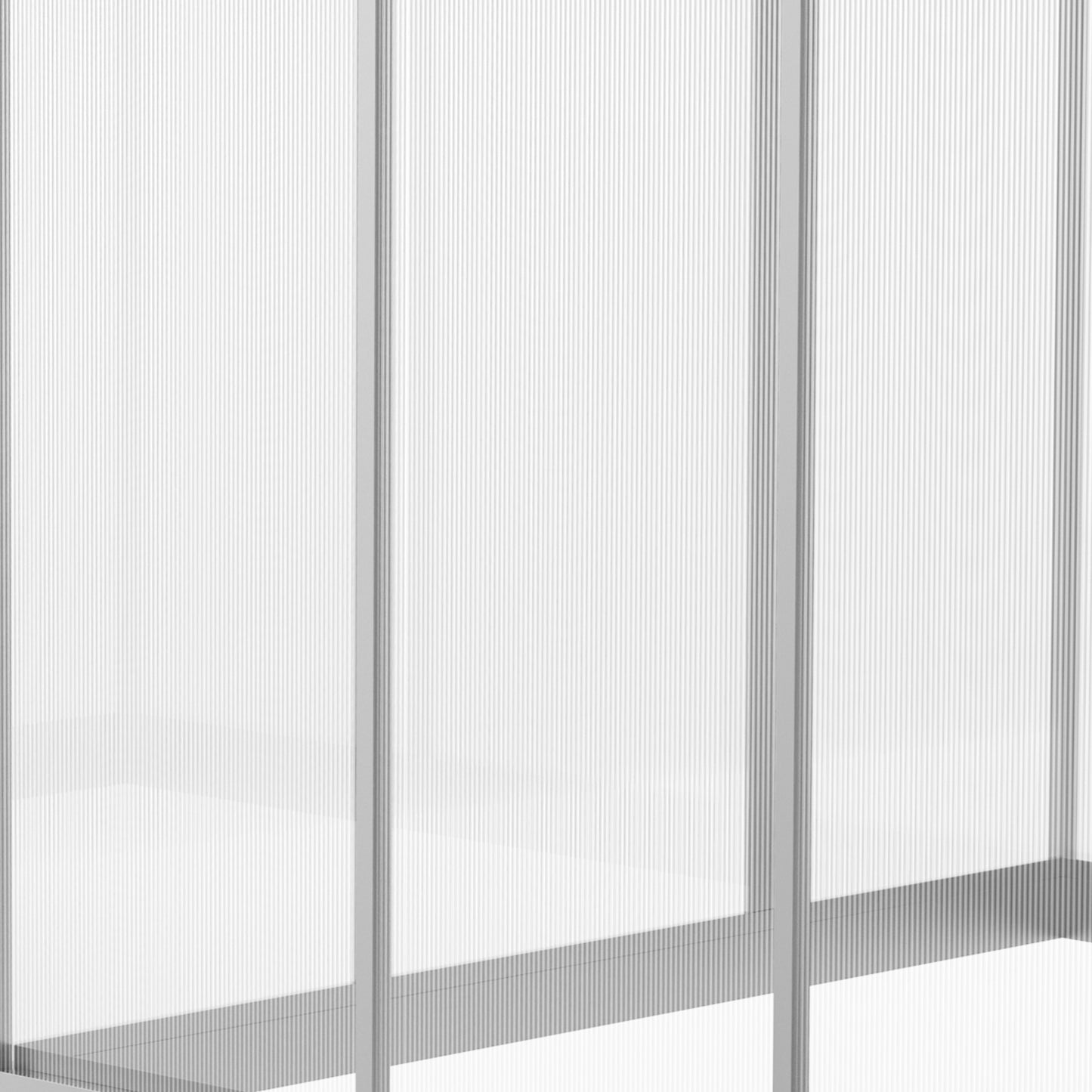 Outsunny Greenhouse 183x189x195cm Polycarbonate Aluminum with Ventilation