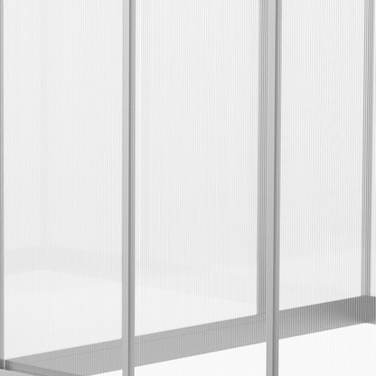 Outsunny Greenhouse 183x189x195cm Polycarbonate Aluminum with Ventilation