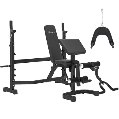 Banc de musculation réglable avec support à squat