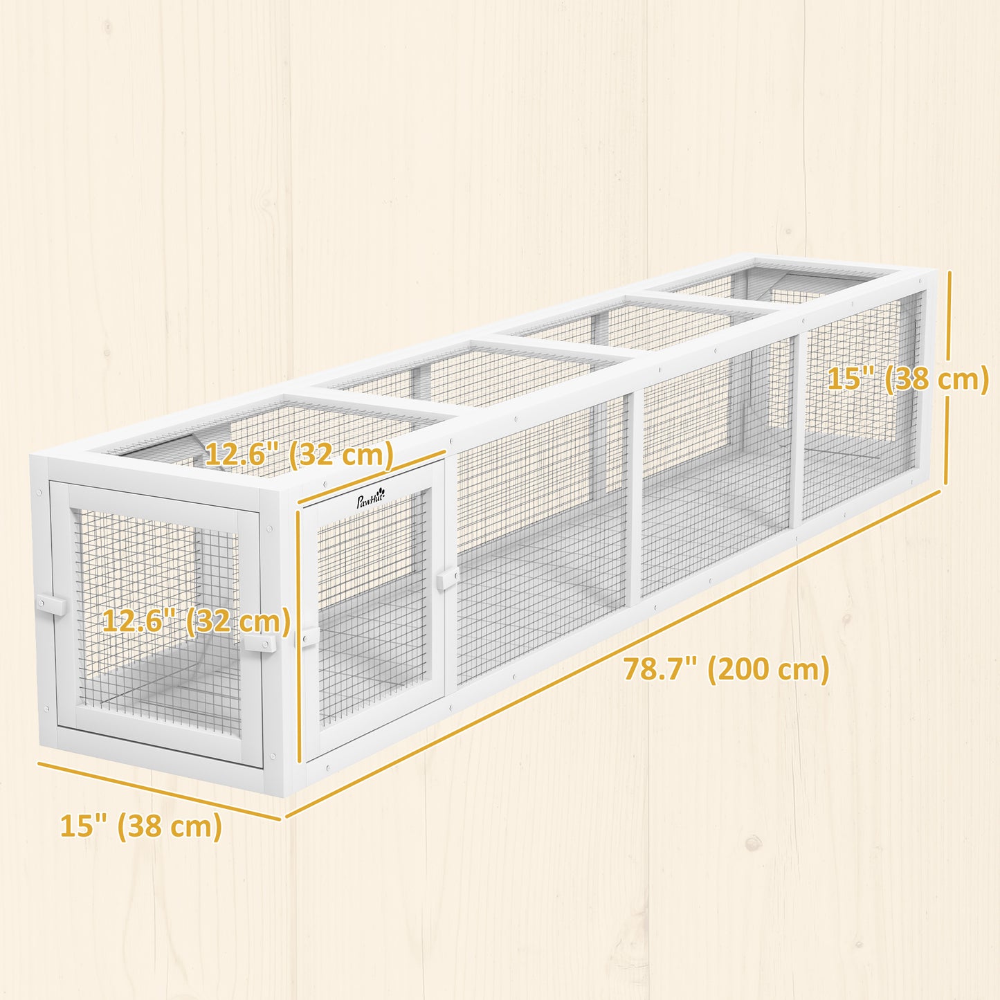 Tunnel pour chat extensible 200cm forme L extérieur