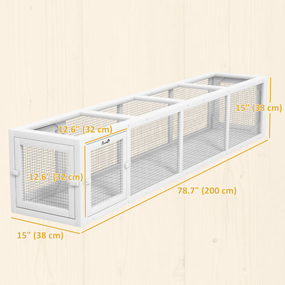 Tunnel pour chat extensible 200cm forme L extérieur