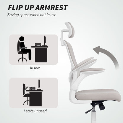 Chaise de bureau ergonomique mesh avec appui-tête ajustable