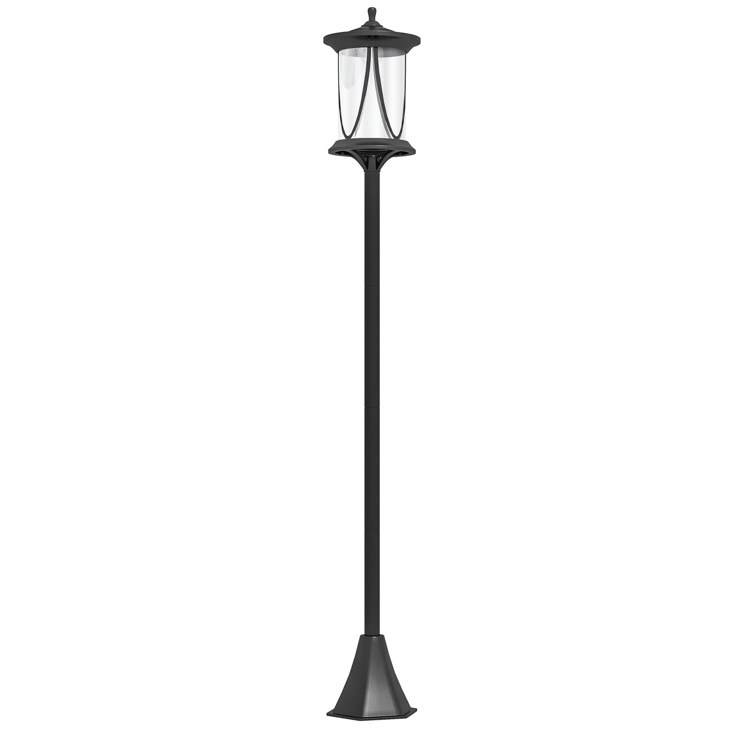 Lampadaire solaire extérieur DEL blanc froid 127 cm