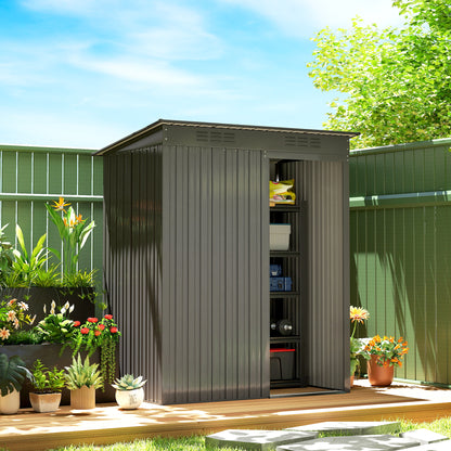 Remise de rangement extérieur 5,2 x 3,5 m — Gris foncé