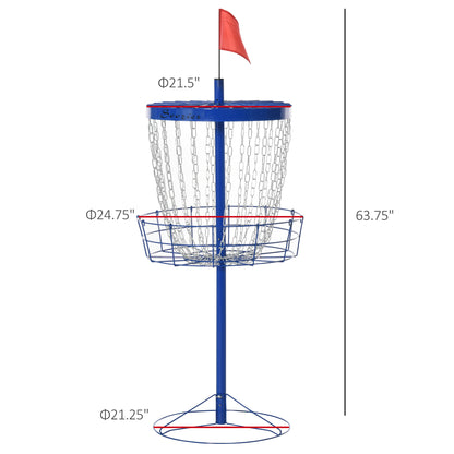 Panier de disc golf portable 24 chaînes avec sac