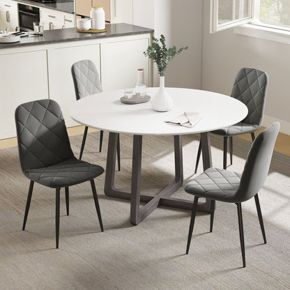 Chaises de salle à manger rembourrées ensemble de 4
