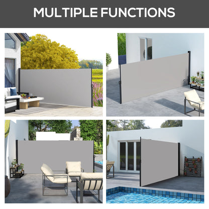 Auvent rétractable latéral 4m x 1,8m pour terrasse