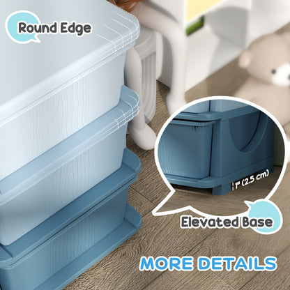 Organisateur jouets 3 niveaux 6 tiroirs plastique enfants