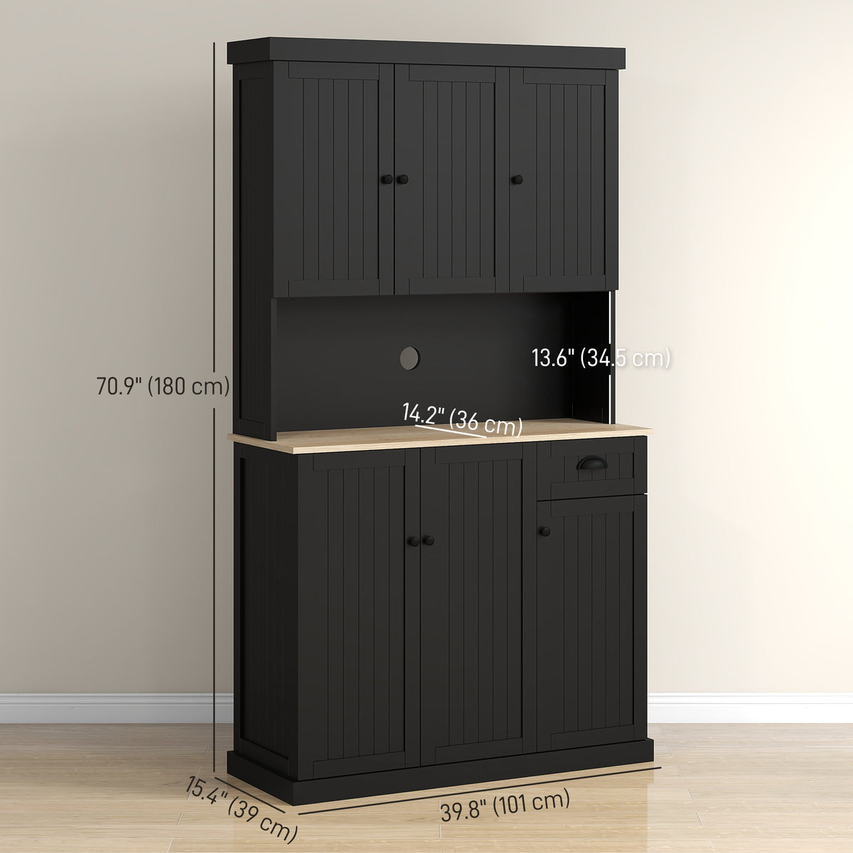 Buffet de cuisine avec huche et rangement